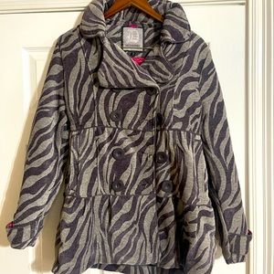 Dollhouse, Size L, grey and purple women’s coat